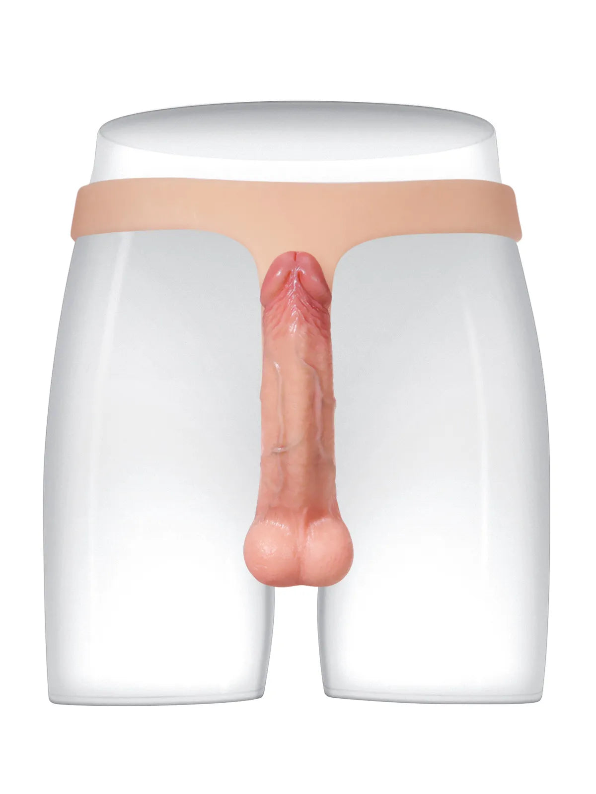 15 cm Ultratunn Silikon-Strap-On Dildo för Par