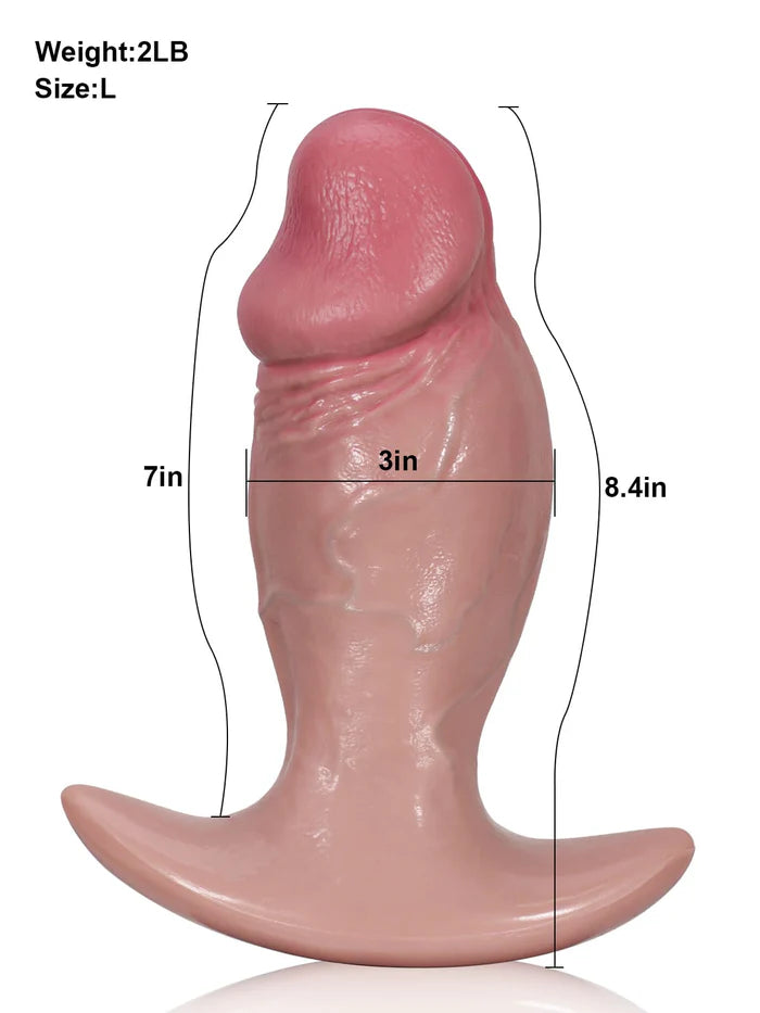 Adam: 16,5 cm Realistisk Dildo med Buttplug-Design för Mångsidig Användning