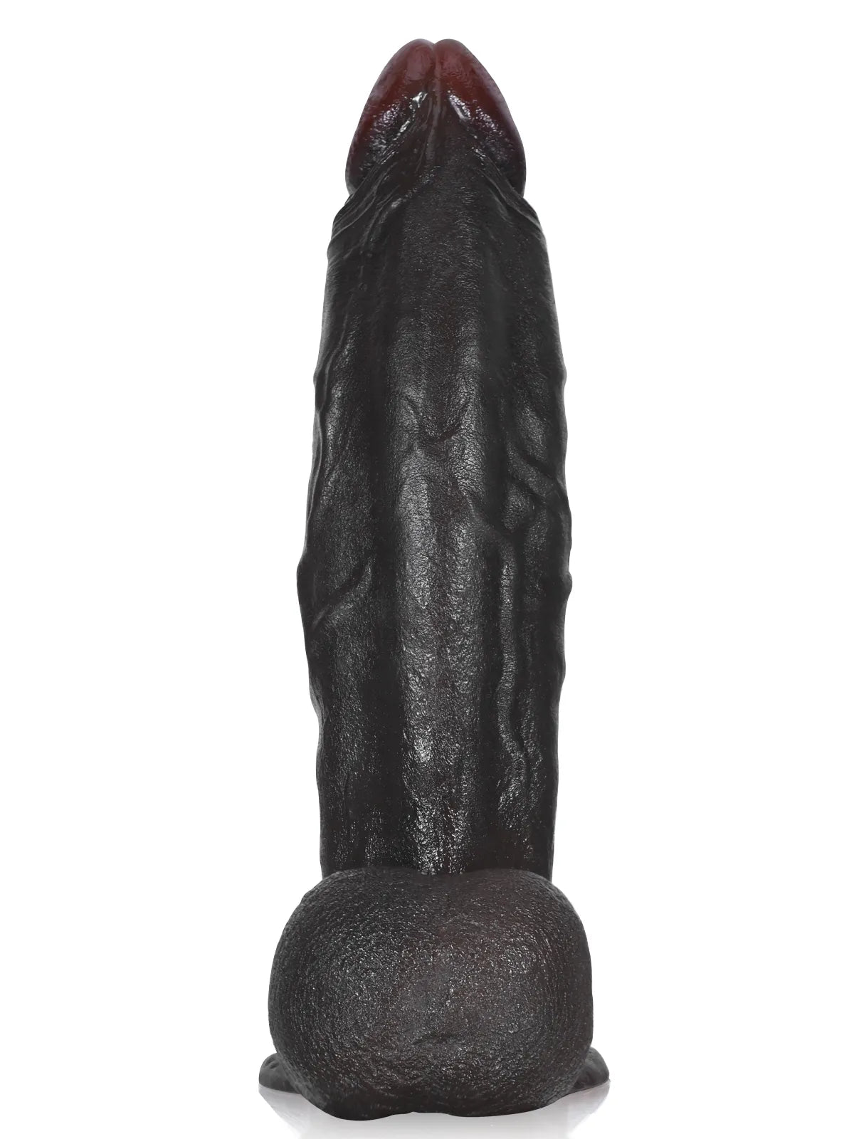 26 cm Stor Tjock Realistisk Dildo med Rörliga Testiklar och Vac-U-Lock-Fäste