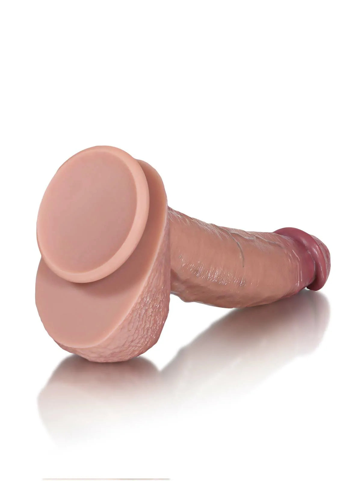 21,6 cm Realistisk Mjuk Dildo med Glidande Hud & Sugpropp