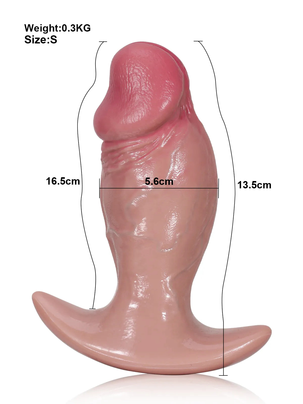 Adam: 21,5 cm Realistisk Dildo med Buttplug-Design för Mångsidig Användning