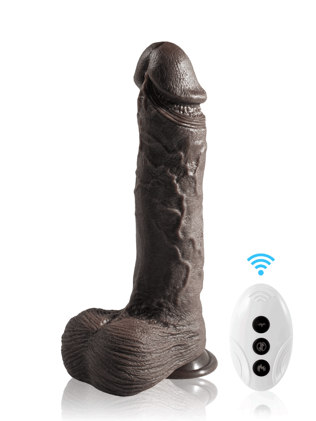 26,5 cm Realistisk Dildo med 7 Stötlägen & 3 Vibrationslägen