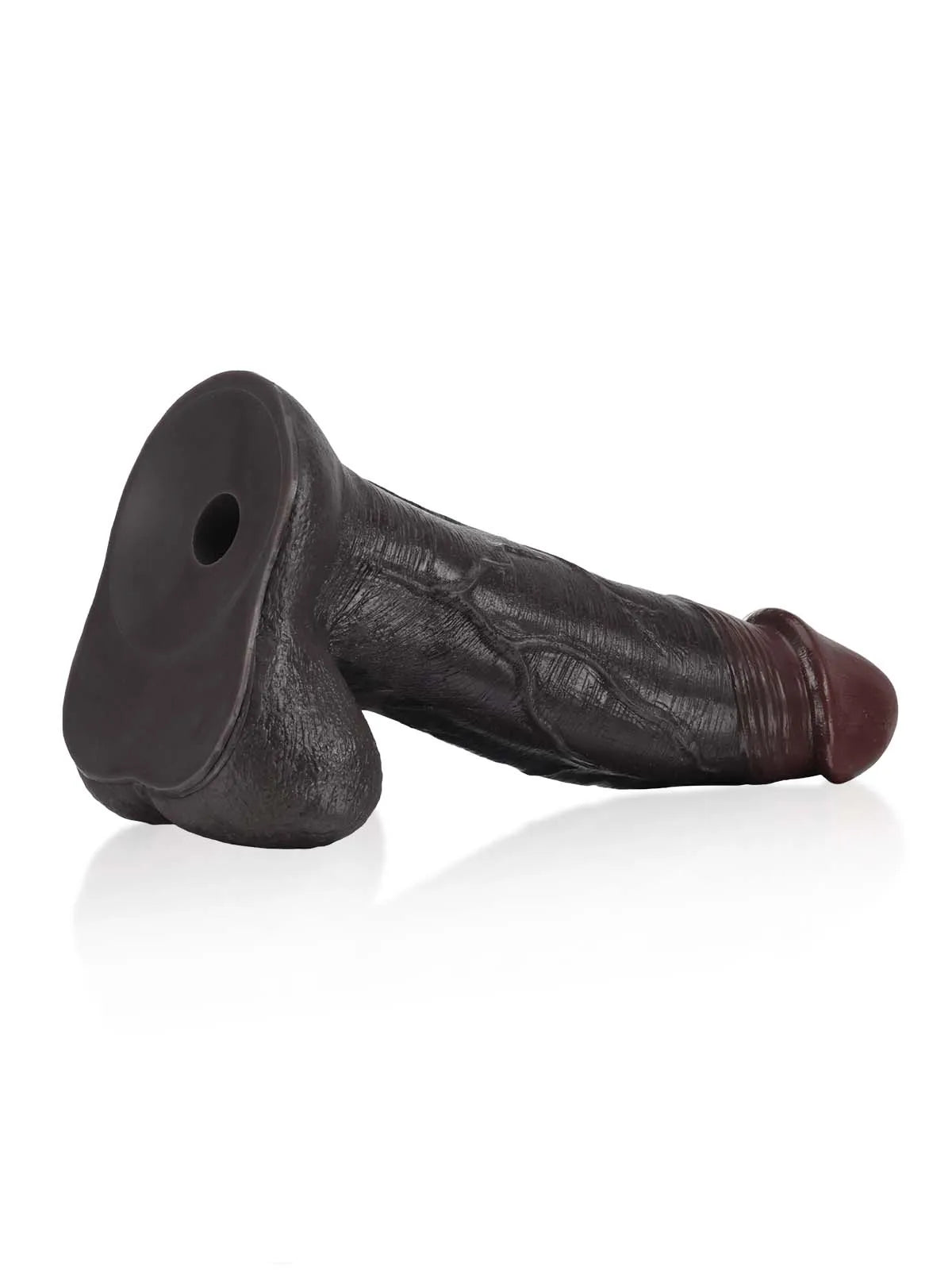 27,5 cm Realistisk Sliding Skin Dildo med Vac-U-Lock och Rörliga Testiklar