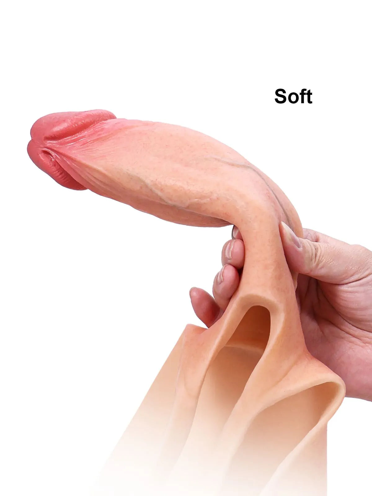 Ihålig Strap-On med Förlängning - Bekväm Penis Sleeve för Extra Stöd