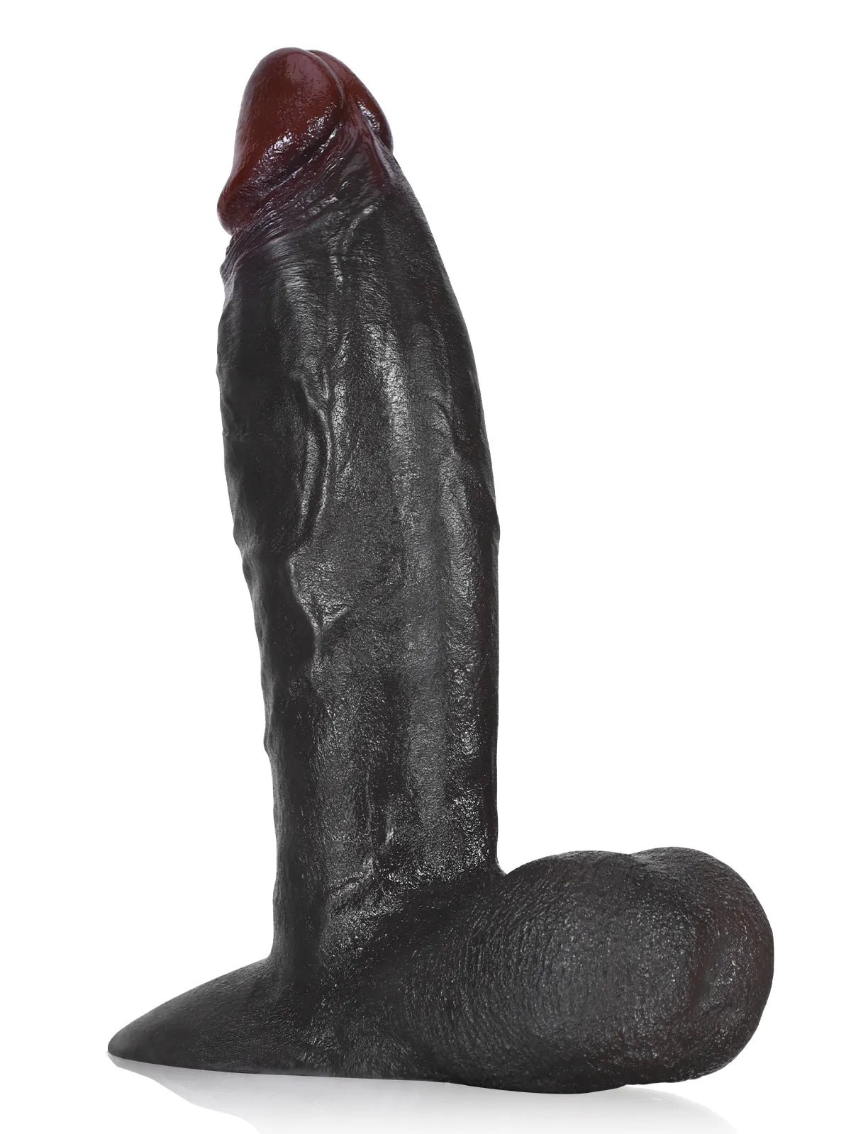 26 cm Stor Tjock Realistisk Dildo med Rörliga Testiklar och Vac-U-Lock-Fäste