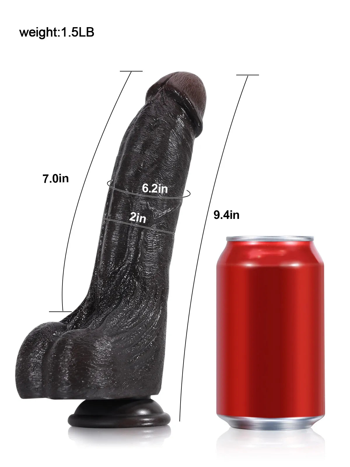 Cameron: 24 cm Realistisk Dildo i Hudton med Äkta Hudkänsla