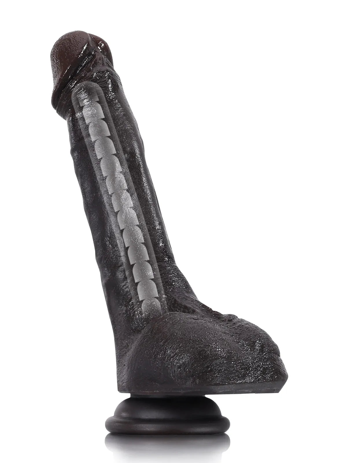 20 cm Realistisk Mjuk & Flexibel Dildo i Silikon med Keel-Design
