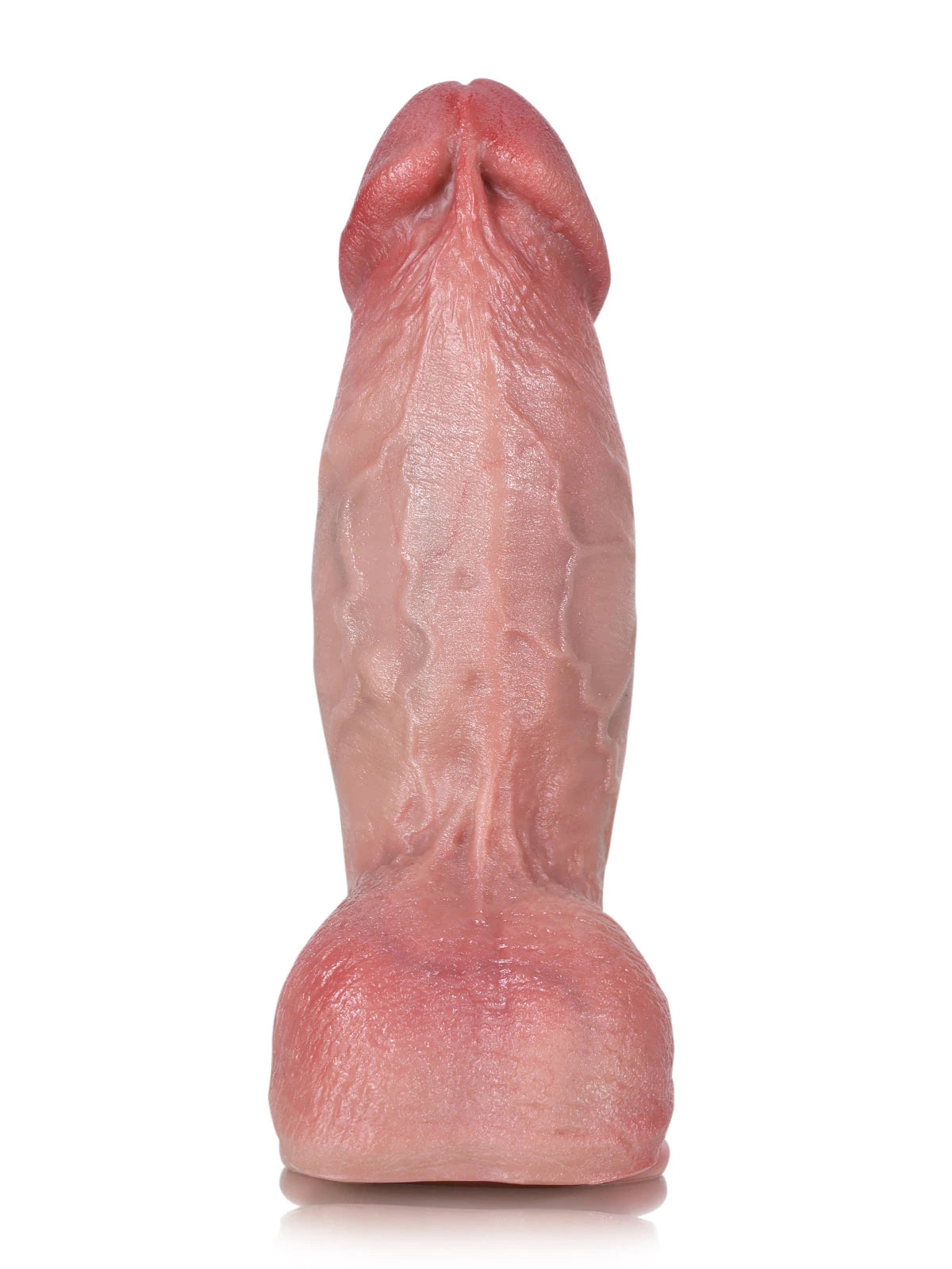 16,5 cm Tjock Kort Realistisk Dildo med Upphöjd Ås