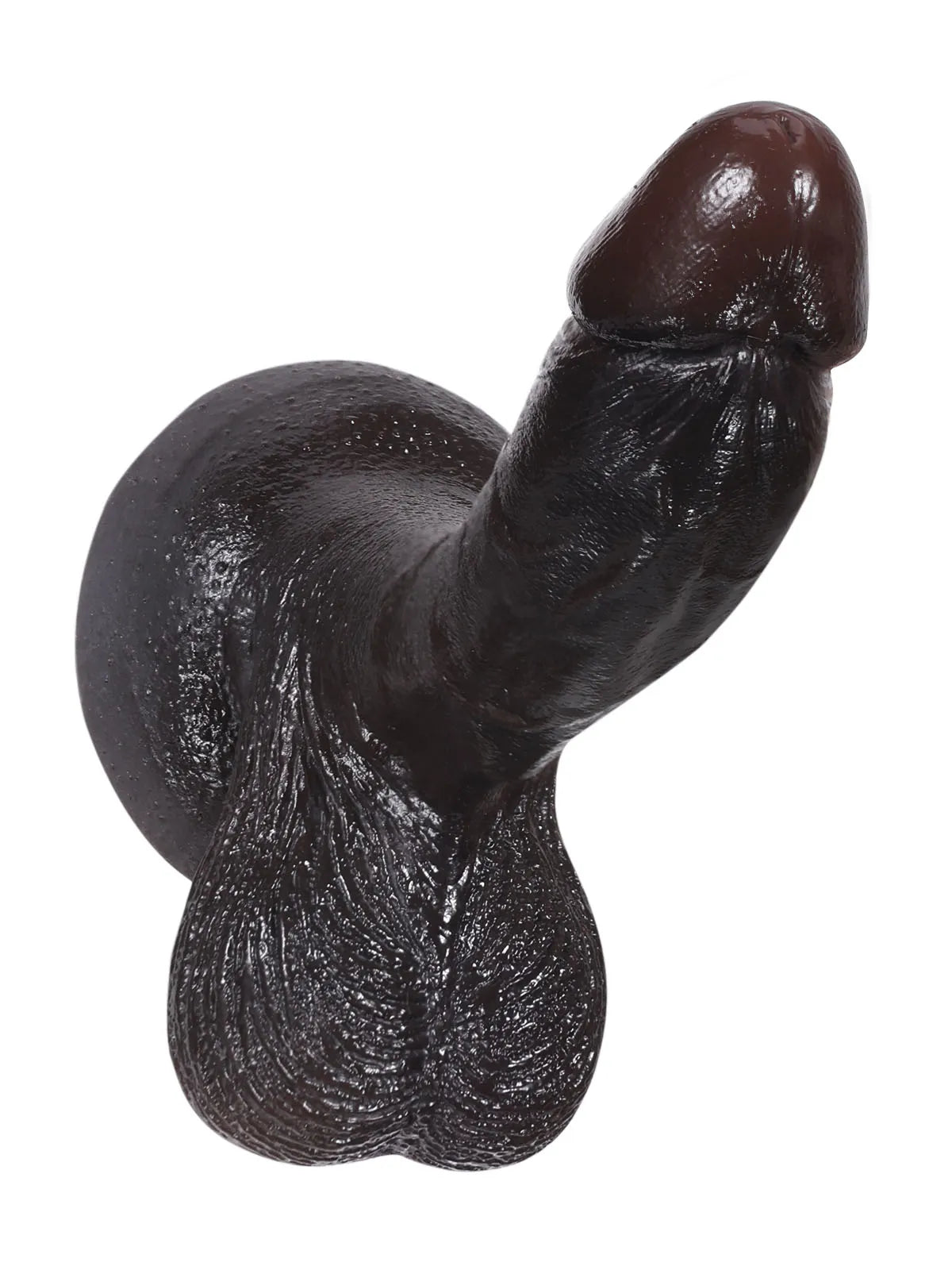 15,8 cm Liten Mjuk Realistisk Dildo i Hudton med Rörliga Testiklar