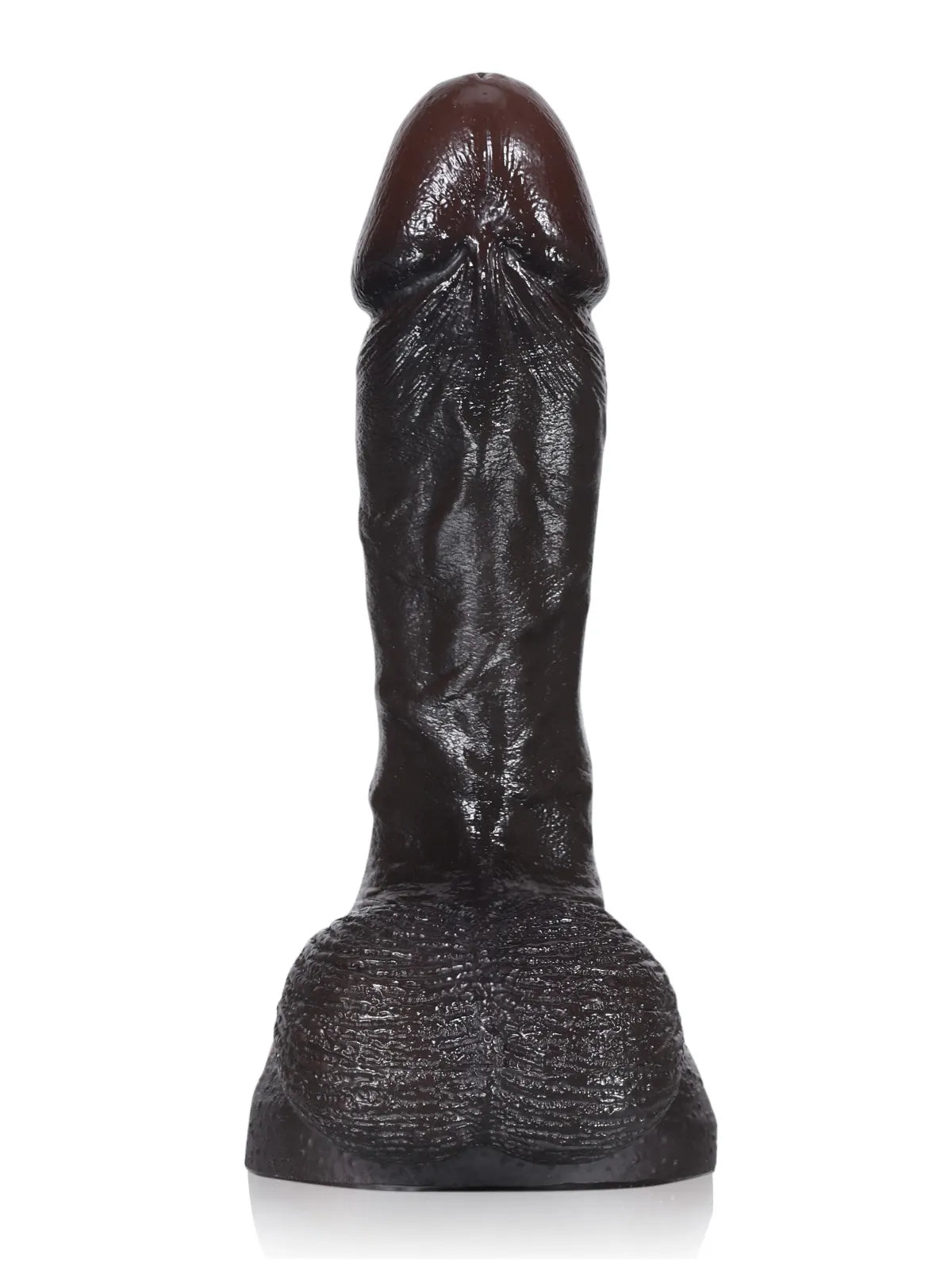 15,8 cm Liten Mjuk Realistisk Dildo i Hudton med Rörliga Testiklar