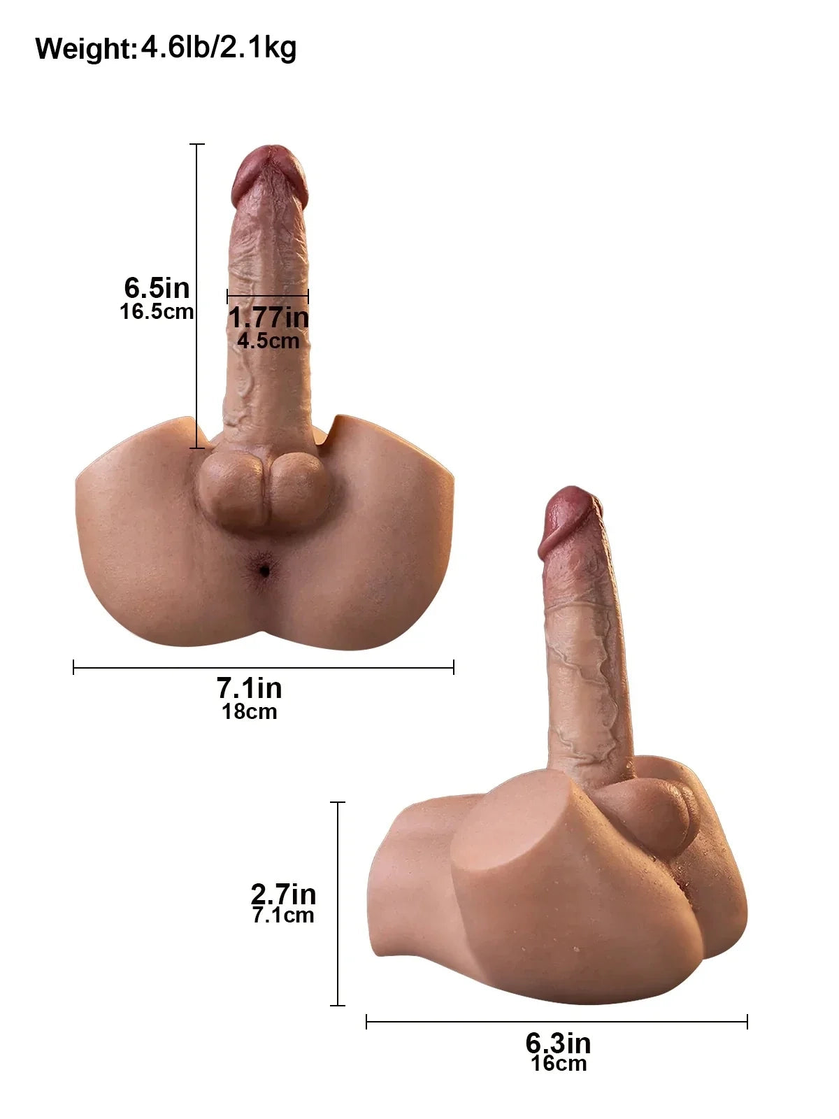 Kompakt Torso för Ridning - 5 kg, Fristående med Analkanal