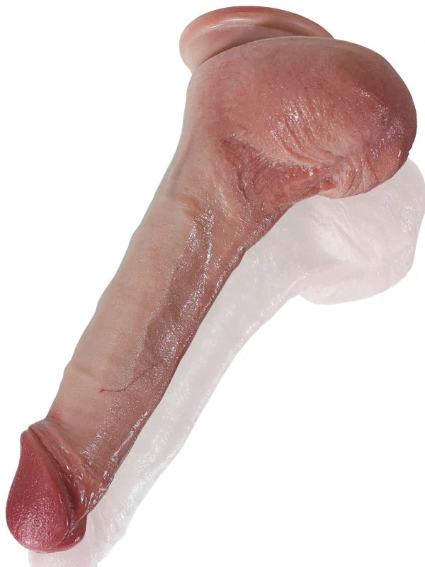 20 cm Realistisk Mjuk & Flexibel Dildo i Silikon med Keel-Design