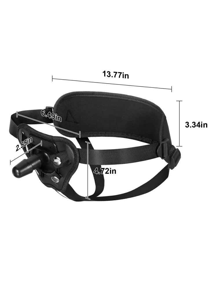 Vac-U-Lock Strap-On Sele med Säker Fästplugg för Bärbara Dildos