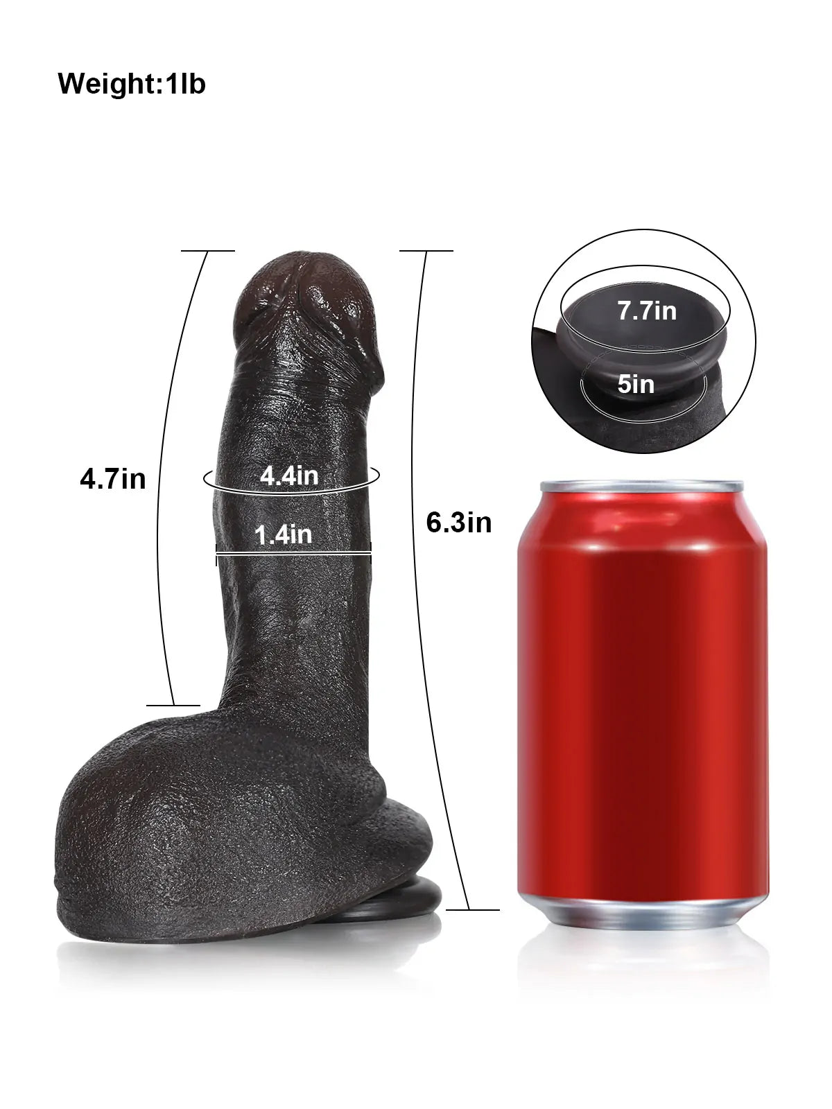 21,5 cm böjd G-punktsdildo med böjbar kärna och räfflad ovansida